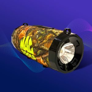 Bocina Bluetooth portátil con linterna LED integrada